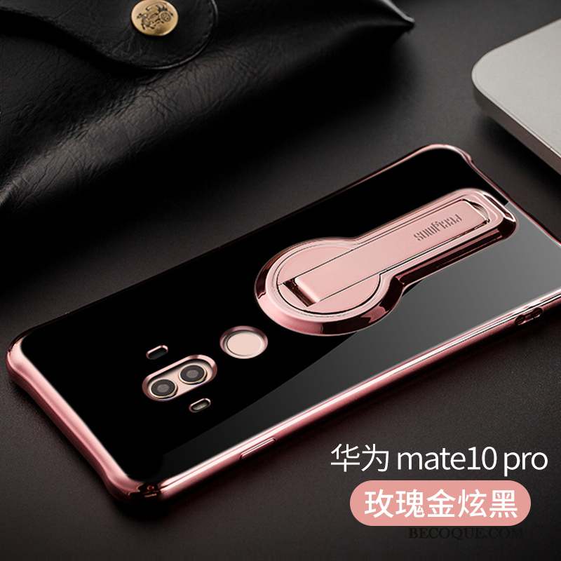 Huawei Mate 10 Pro Coque Incassable Rouge Fluide Doux Silicone Support Tendance