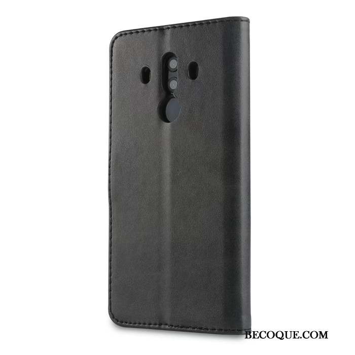 Huawei Mate 10 Pro Coque Protection Gris Clamshell Incassable Tout Compris Étui En Cuir