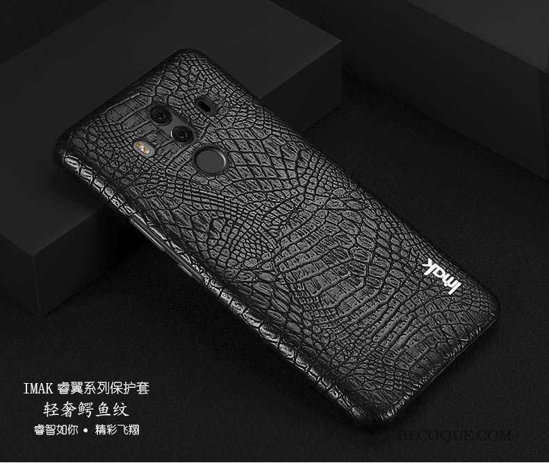 Huawei Mate 10 Pro Coque Protection Étui En Cuir Business Téléphone Portable Simple