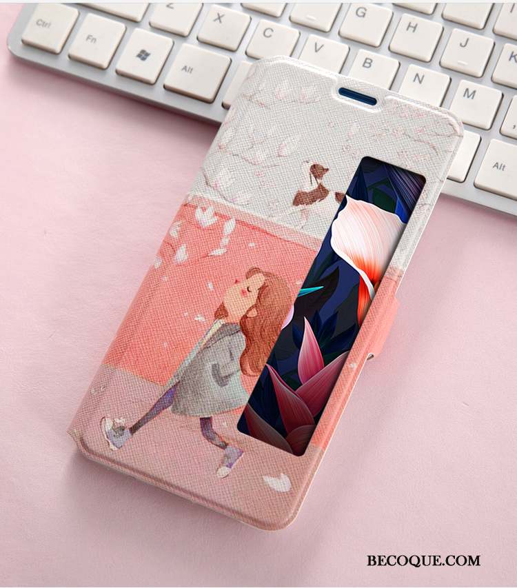 Huawei Mate 10 Pro Coque Support Fluide Doux Protection Dessin Animé Étui En Cuir Incassable