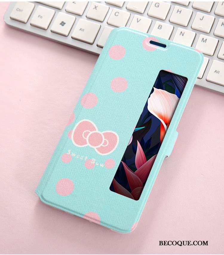 Huawei Mate 10 Pro Coque Support Fluide Doux Protection Dessin Animé Étui En Cuir Incassable