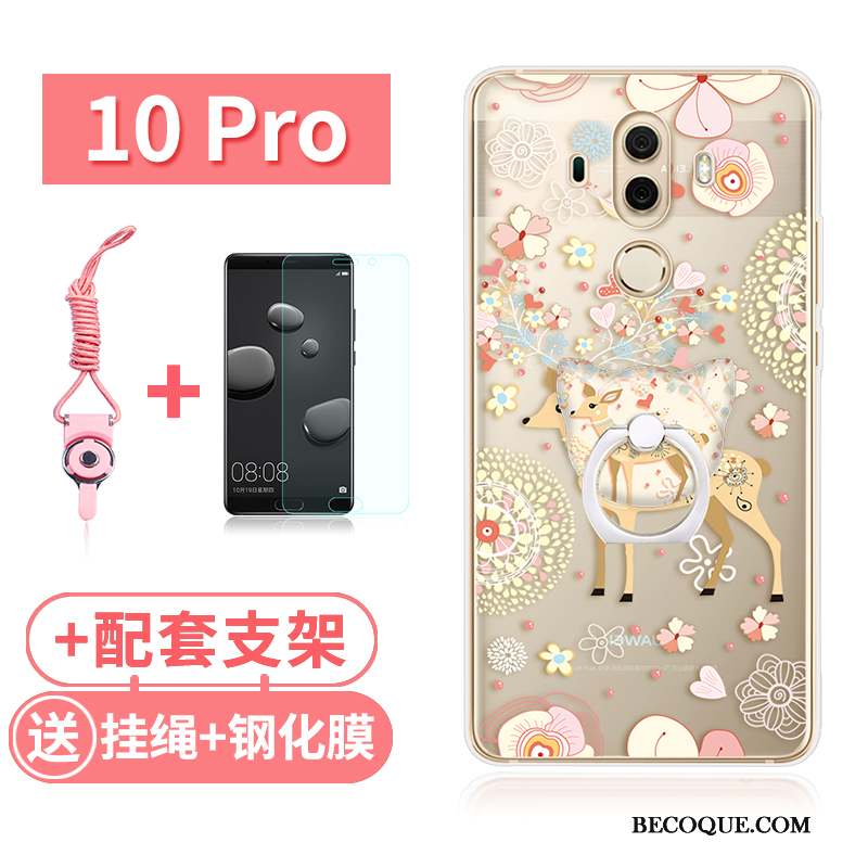 Huawei Mate 10 Pro Coque Tout Compris Lapin Rose Incassable Chat Fluide Doux