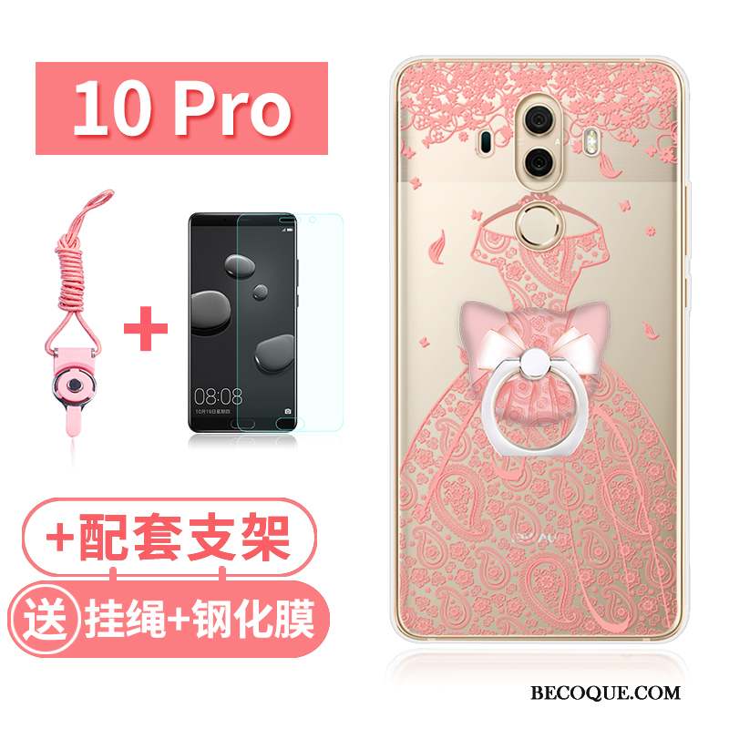 Huawei Mate 10 Pro Coque Tout Compris Lapin Rose Incassable Chat Fluide Doux