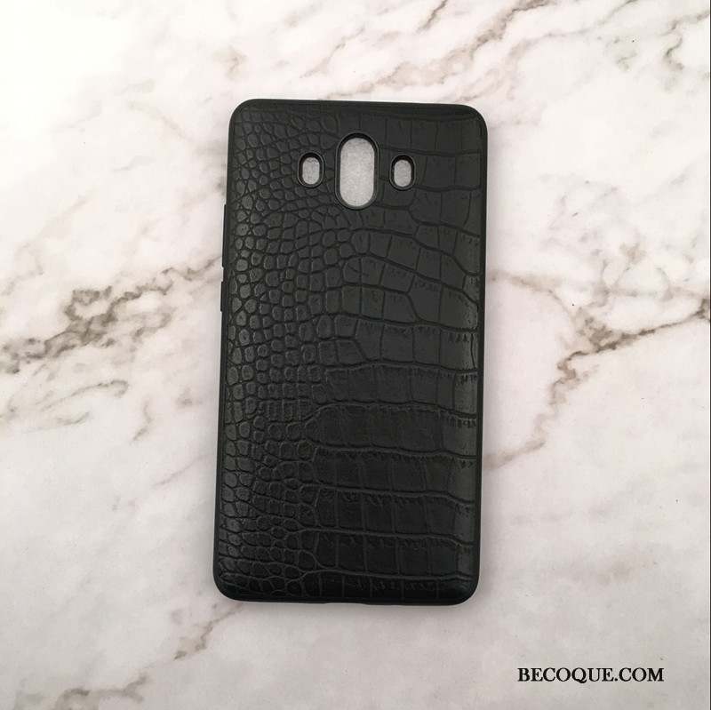 Huawei Mate 10 Pro Crocodile Silicone Business Coque Modèle Fleurie Étui