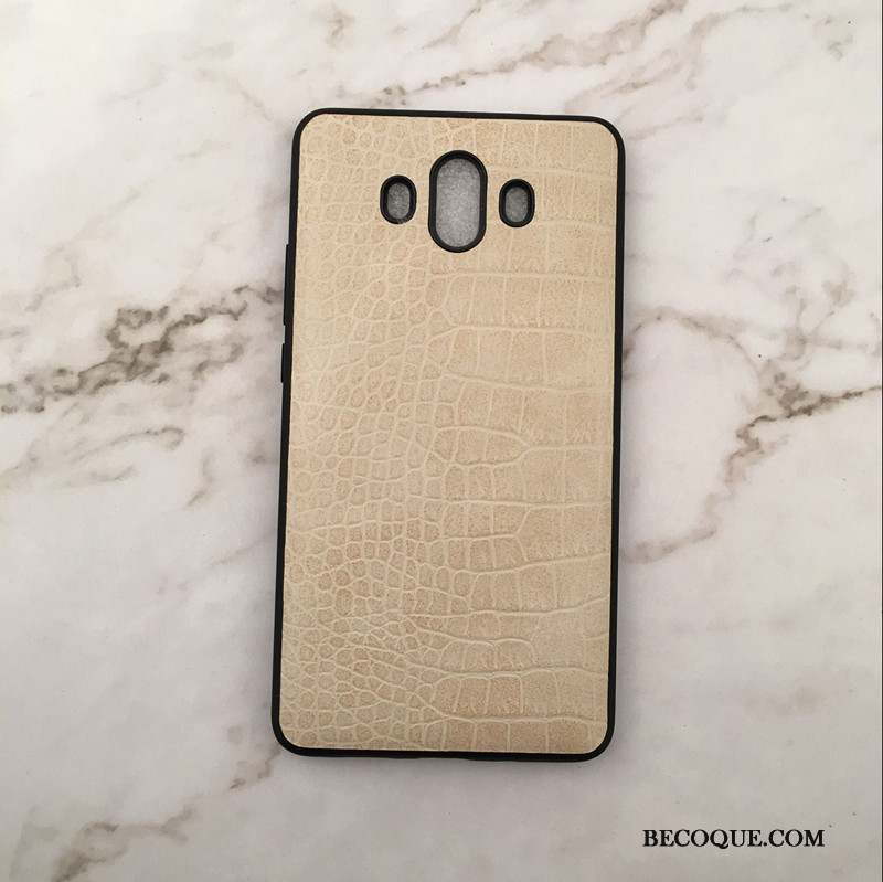 Huawei Mate 10 Pro Crocodile Silicone Business Coque Modèle Fleurie Étui