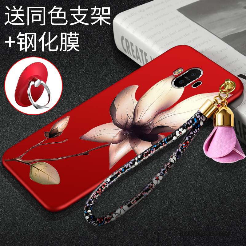 Huawei Mate 10 Pro Incassable Coque De Téléphone Étui Rouge Fluide Doux Silicone