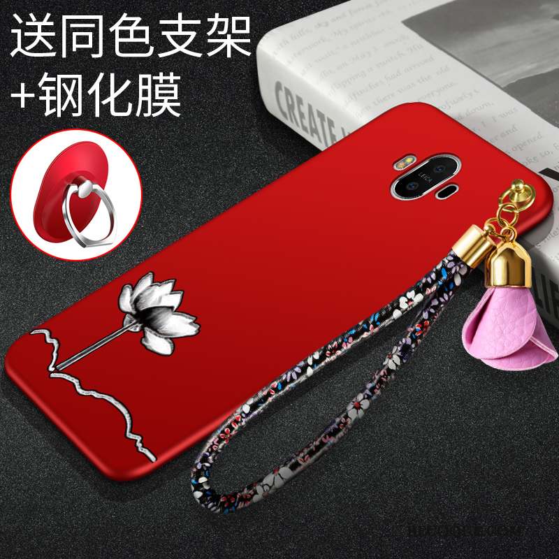 Huawei Mate 10 Pro Incassable Coque De Téléphone Étui Rouge Fluide Doux Silicone