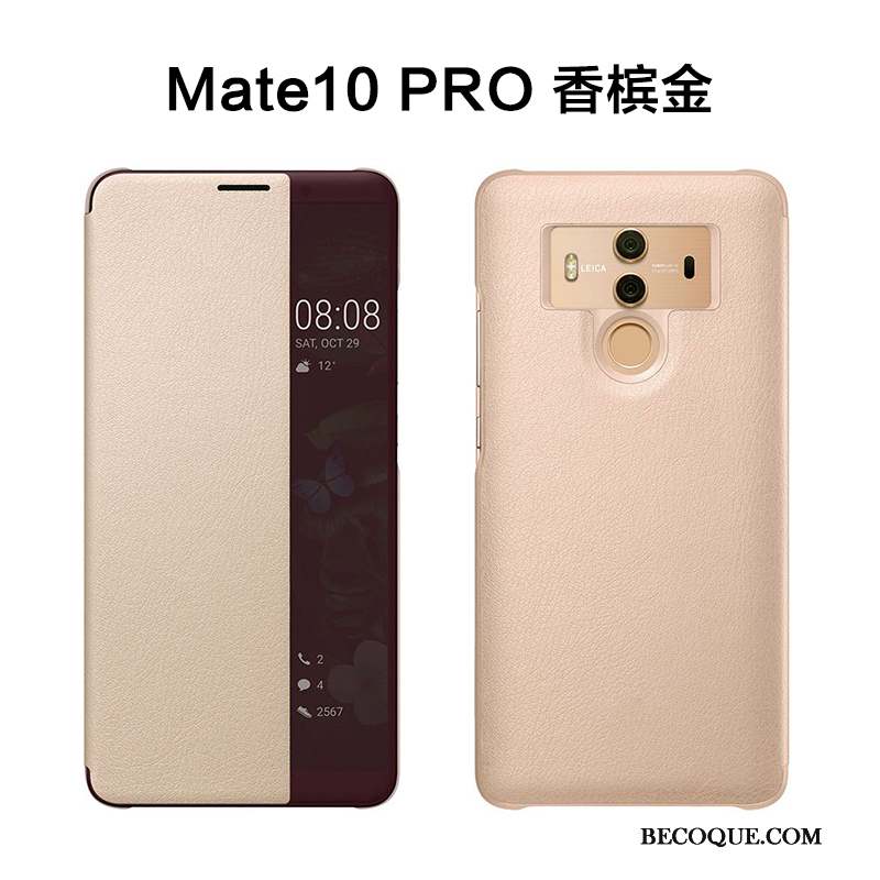 Huawei Mate 10 Pro Incassable Étui Coque De Téléphone Étui En Cuir Clamshell Protection