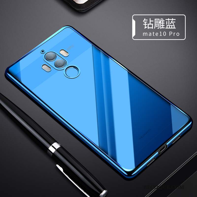 Huawei Mate 10 Pro Noir Fluide Doux Silicone Coque De Téléphone Étui Tendance