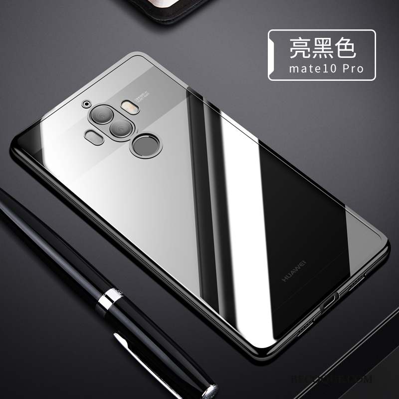 Huawei Mate 10 Pro Noir Fluide Doux Silicone Coque De Téléphone Étui Tendance