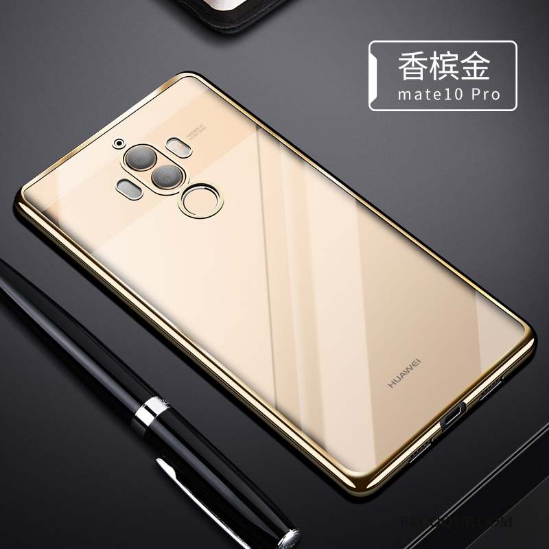 Huawei Mate 10 Pro Noir Fluide Doux Silicone Coque De Téléphone Étui Tendance