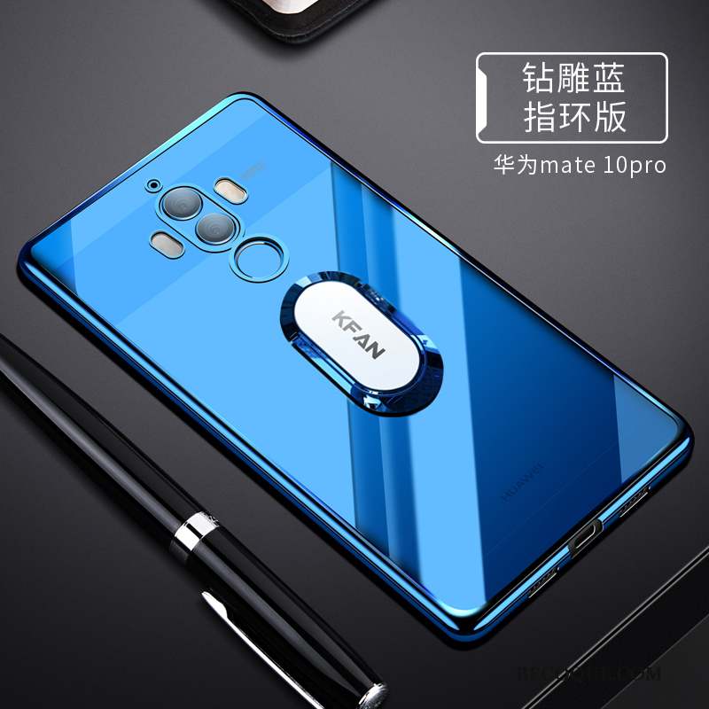 Huawei Mate 10 Pro Noir Fluide Doux Silicone Coque De Téléphone Étui Tendance