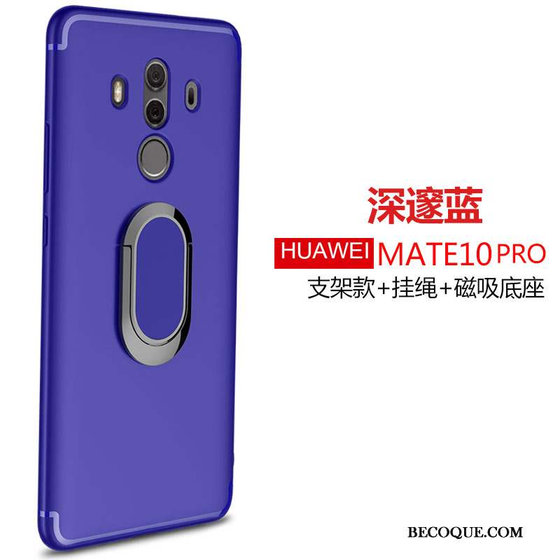 Huawei Mate 10 Pro Protection Coque De Téléphone Fluide Doux Ornements Suspendus Silicone Bleu