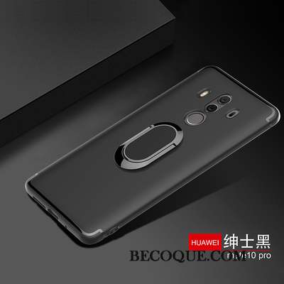 Huawei Mate 10 Pro Rose Silicone Invisible Fluide Doux Coque De Téléphone Anneau