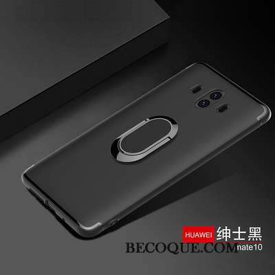 Huawei Mate 10 Pro Rose Silicone Invisible Fluide Doux Coque De Téléphone Anneau