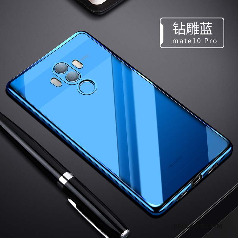 Huawei Mate 10 Pro Silicone Fluide Doux Protection Très Mince Coque De Téléphone Or