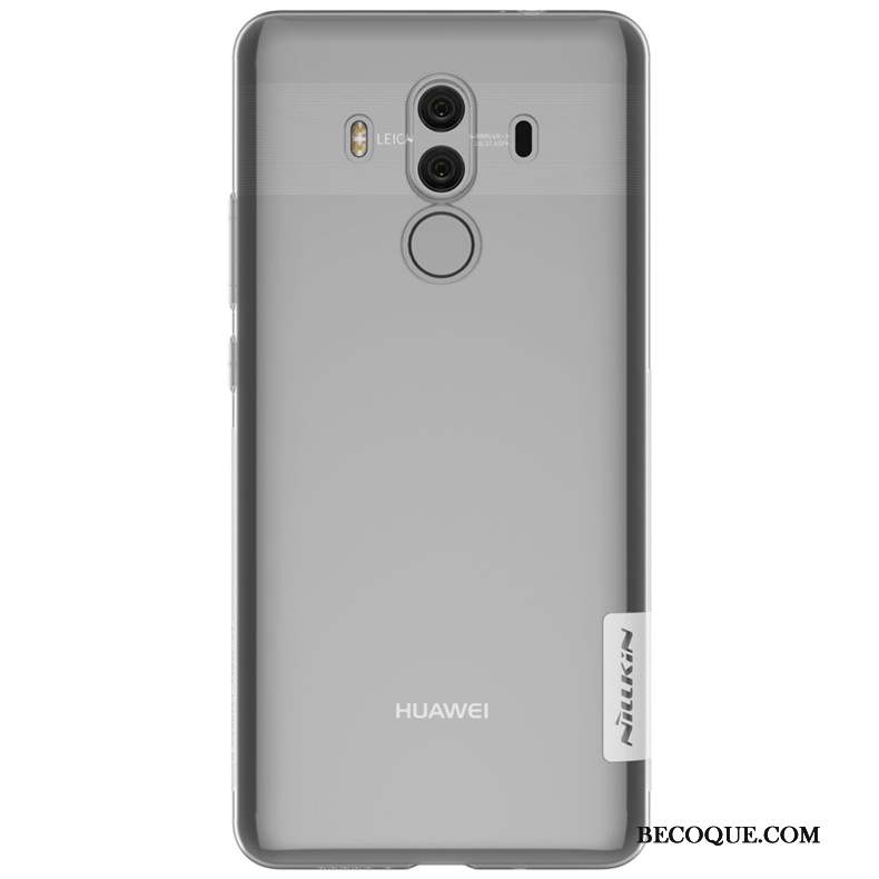 Huawei Mate 10 Pro Transparent Or Coque De Téléphone En Silicone Bordure