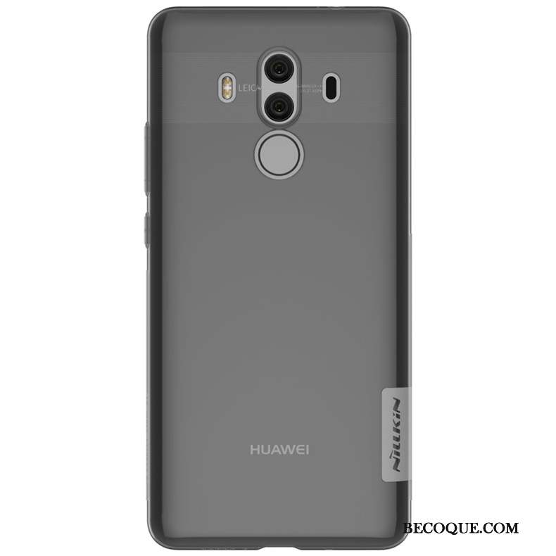 Huawei Mate 10 Pro Transparent Or Coque De Téléphone En Silicone Bordure