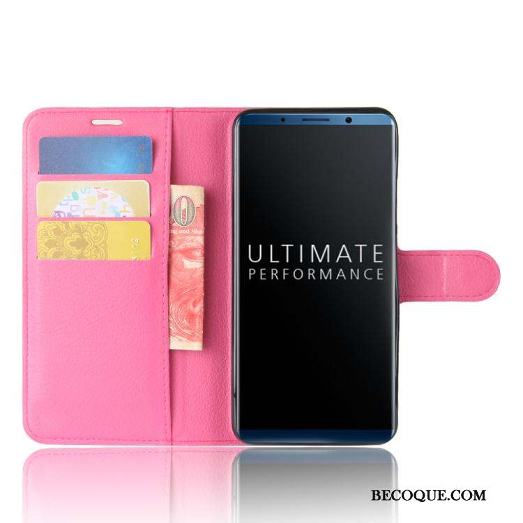 Huawei Mate 10 Pro Étui Chaude Portefeuille Protection Rouge Coque De Téléphone