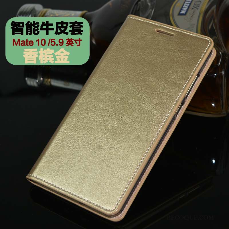 Huawei Mate 10 Protection Housse Cuir Véritable Étui Coque De Téléphone Tout Compris