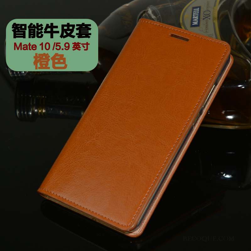 Huawei Mate 10 Protection Housse Cuir Véritable Étui Coque De Téléphone Tout Compris