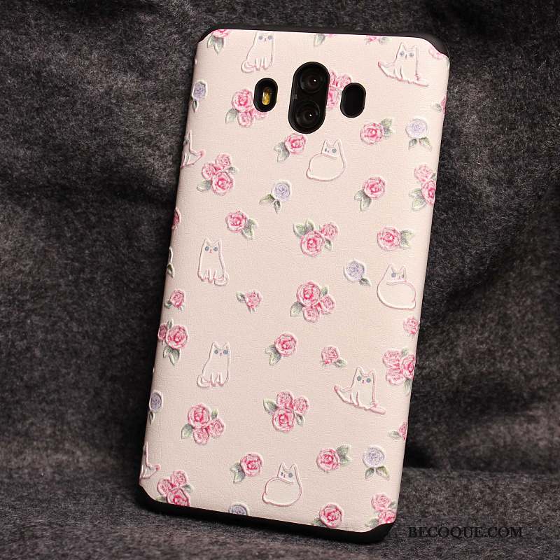 Huawei Mate 10 Protection Rose Coque De Téléphone Incassable Téléphone Portable Créatif