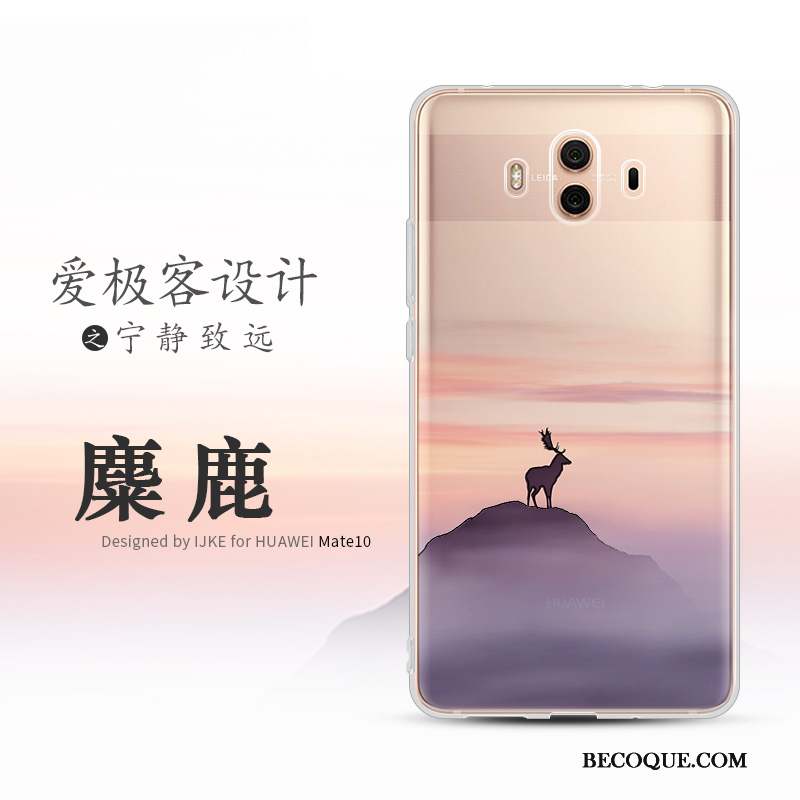 Huawei Mate 10 Silicone Coque De Téléphone Étui Fluide Doux Protection Paysage