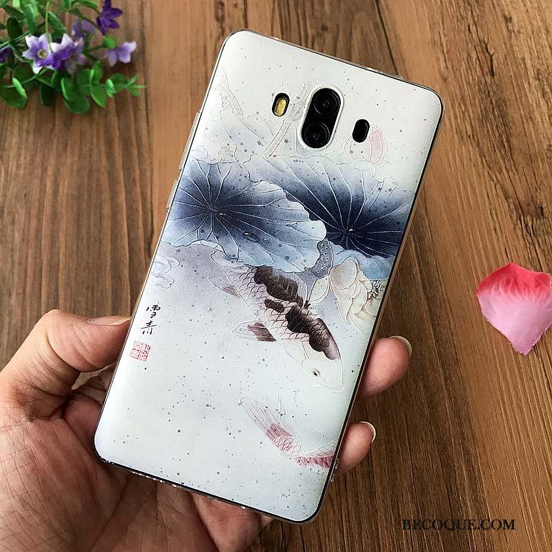 Huawei Mate 10 Silicone Tout Compris Coque De Téléphone Téléphone Portable Personnalité Gaufrage