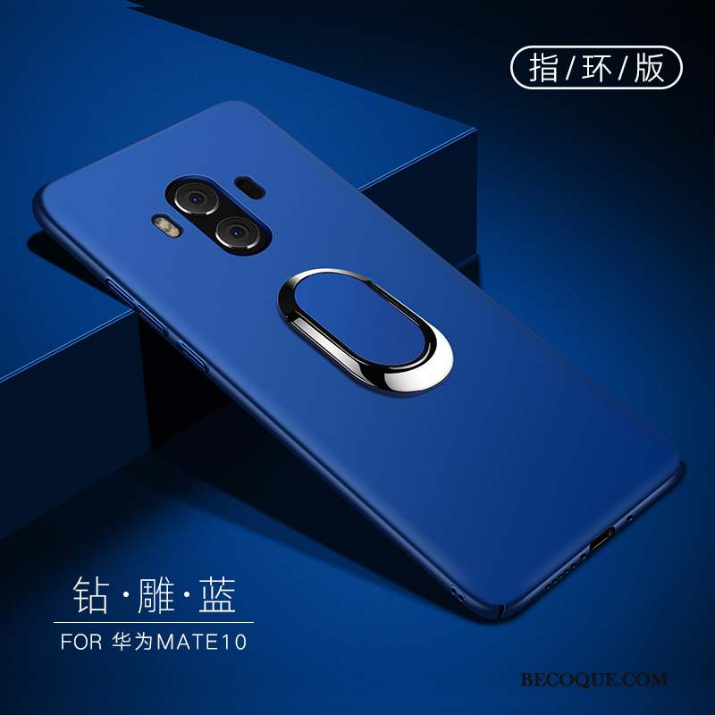 Huawei Mate 10 Support Coque De Téléphone Protection Délavé En Daim Étui