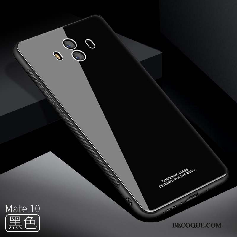 Huawei Mate 10 Tout Compris Coque De Téléphone Verre Incassable Bleu Silicone