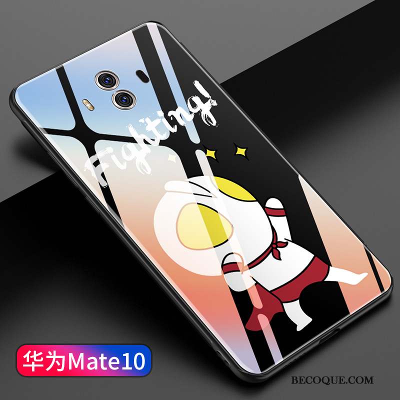 Huawei Mate 10 Tout Compris Miroir Créatif Étui Coque De Téléphone Blanc