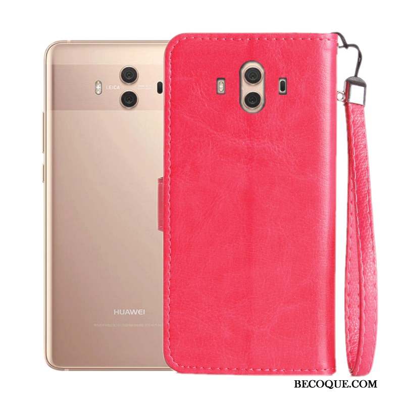 Huawei Mate 10 Étui En Cuir Housse Coque De Téléphone Protection Fluide Doux Silicone