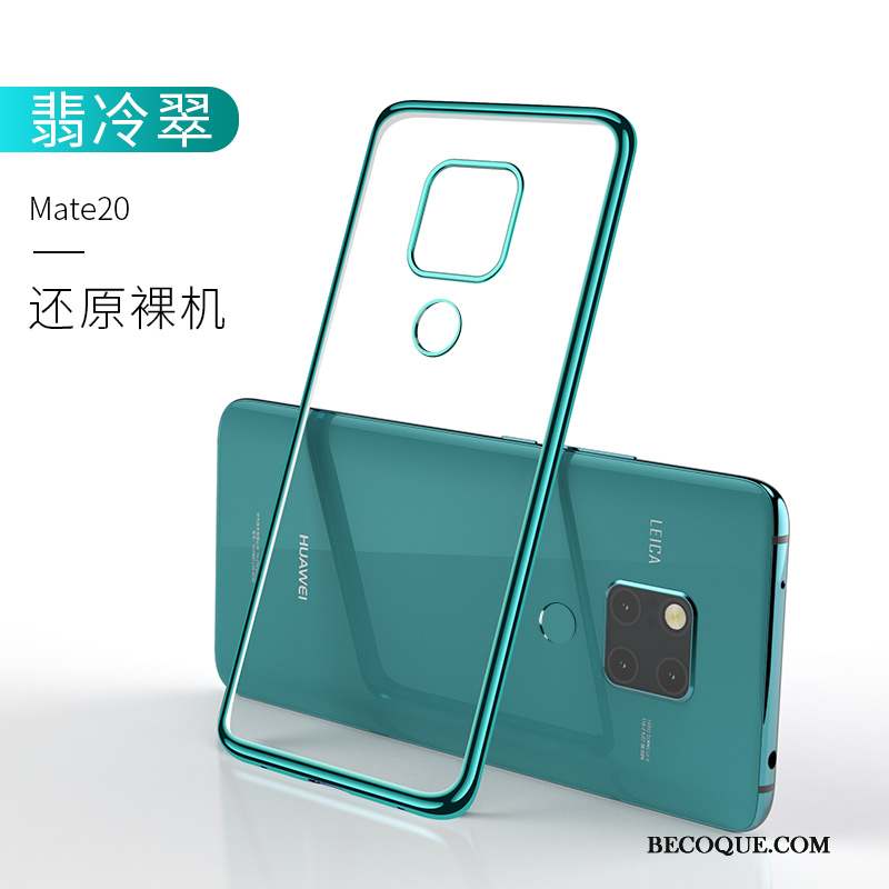 Huawei Mate 20 Coque Fluide Doux Nouveau Transparent Marque De Tendance Étui