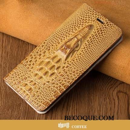 Huawei Mate 20 Difficile Cuir Véritable Coque De Téléphone Rouge Housse Protection