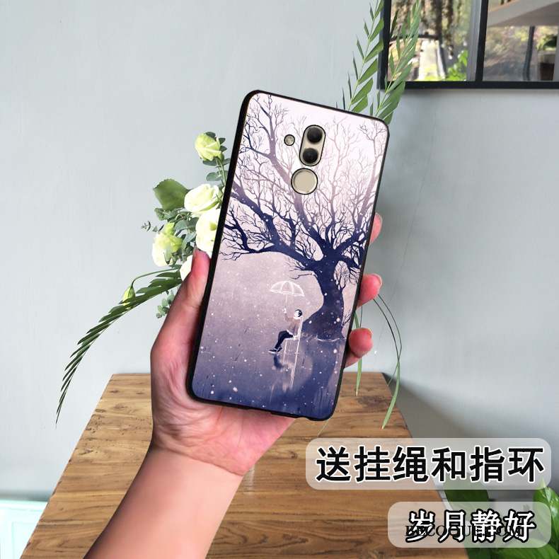 Huawei Mate 20 Lite Coque De Téléphone Fluide Doux Dessin Animé Blanc Charmant Protection