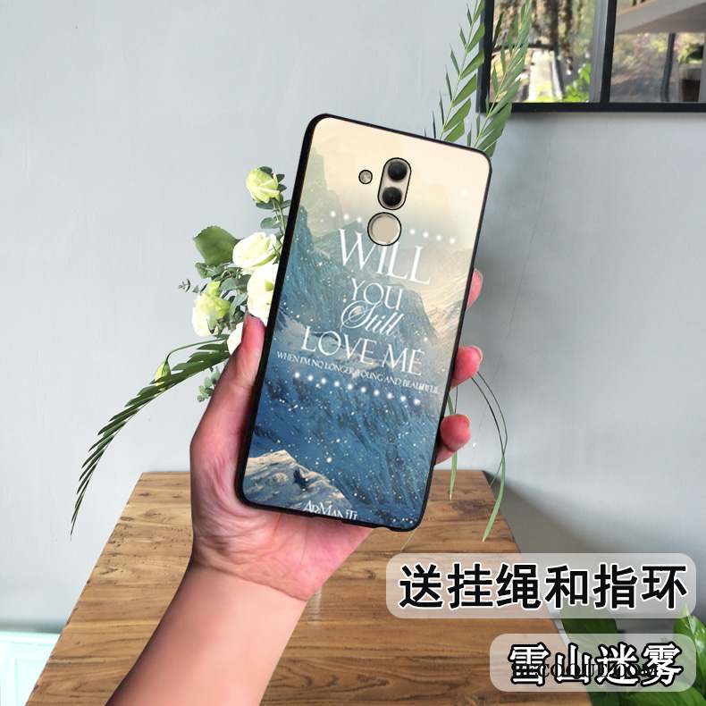 Huawei Mate 20 Lite Coque De Téléphone Fluide Doux Dessin Animé Blanc Charmant Protection