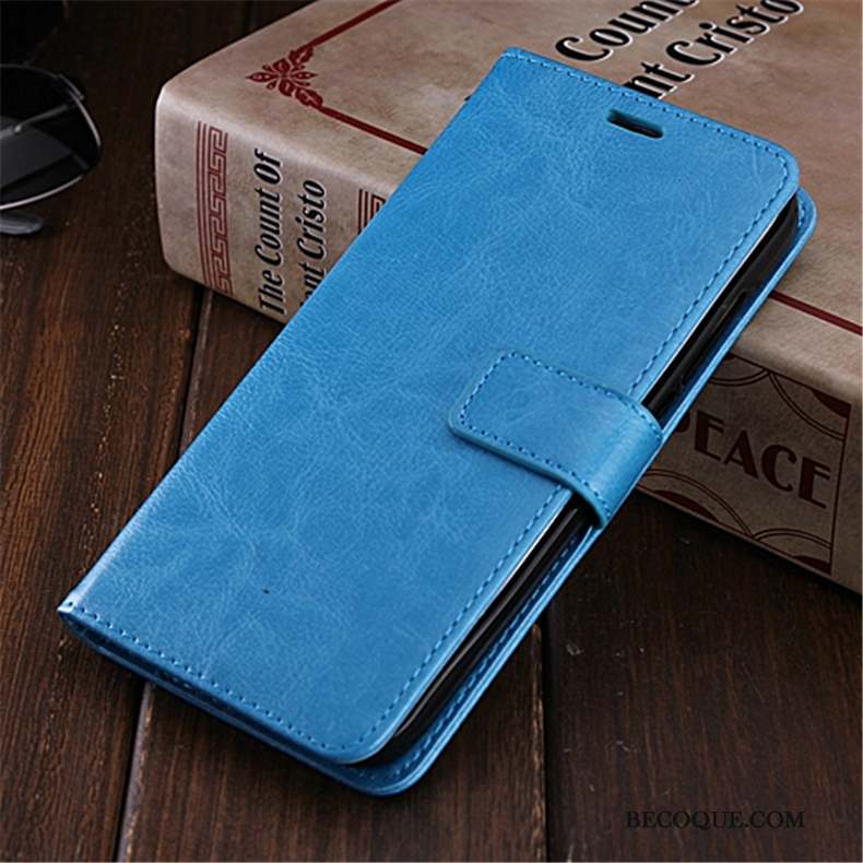 Huawei Mate 20 Lite Coque De Téléphone Protection Étui En Cuir Bleu Housse