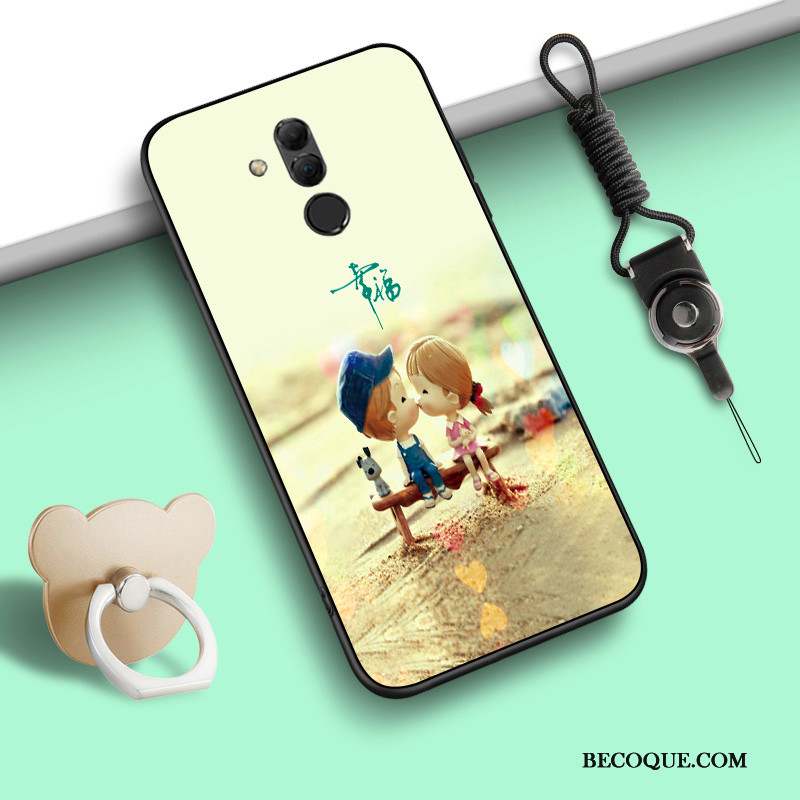 Huawei Mate 20 Lite Incassable Fluide Doux Étui Coque Cou Suspendu De Téléphone