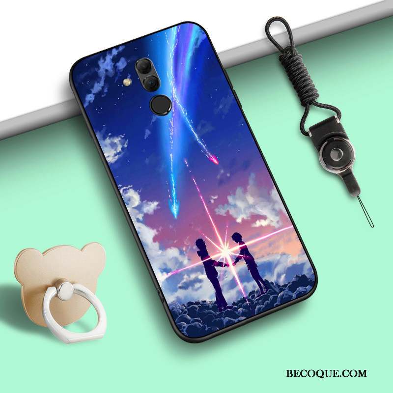 Huawei Mate 20 Lite Incassable Fluide Doux Étui Coque Cou Suspendu De Téléphone