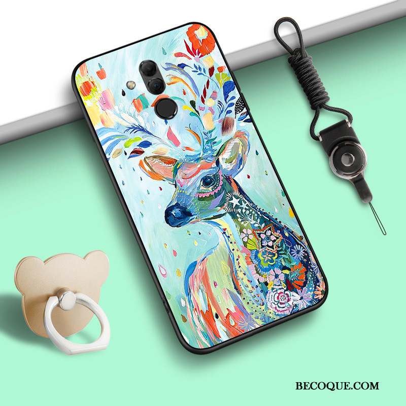 Huawei Mate 20 Lite Incassable Fluide Doux Étui Coque Cou Suspendu De Téléphone