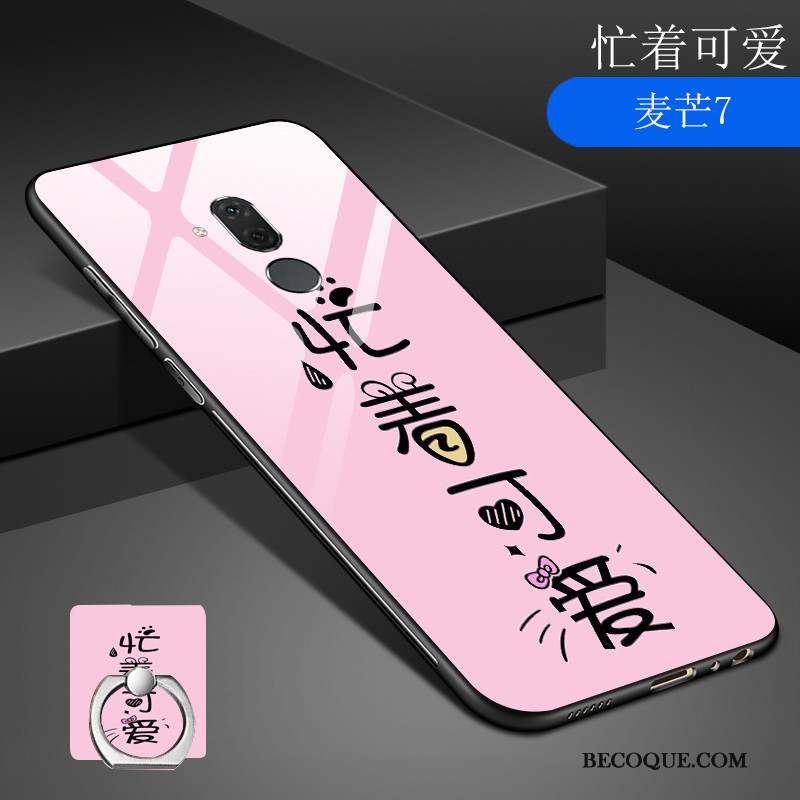 Huawei Mate 20 Lite Protection Fluide Doux Bleu Dessin Animé Coque Ornements Suspendus