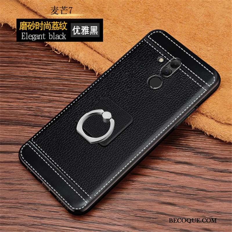 Huawei Mate 20 Lite Protection Étui Fluide Doux Coque De Téléphone Incassable Anneau