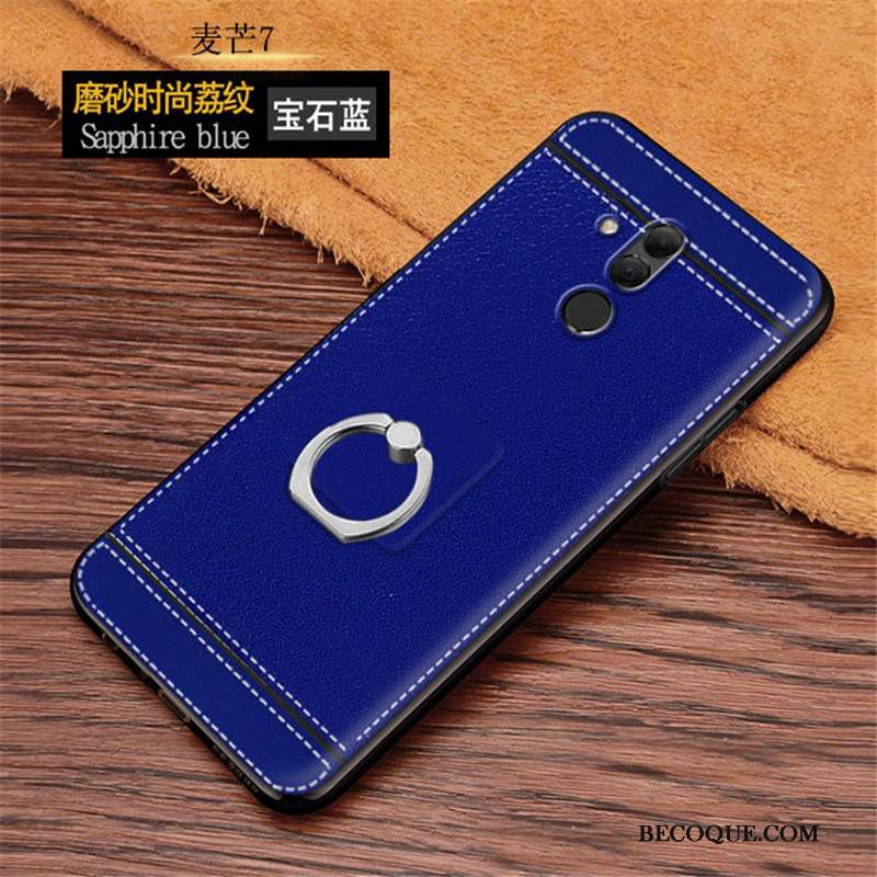 Huawei Mate 20 Lite Protection Étui Fluide Doux Coque De Téléphone Incassable Anneau