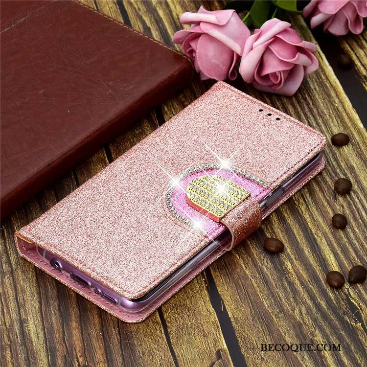 Huawei Mate 20 Pro Coque Rose Violet Clamshell Nouveau Téléphone Portable Étui En Cuir