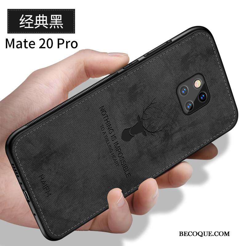 Huawei Mate 20 Pro Créatif Personnalité Coque Fluide Doux Délavé En Daim Incassable
