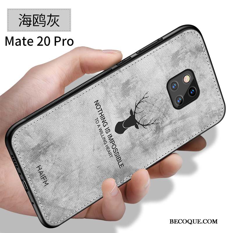 Huawei Mate 20 Pro Créatif Personnalité Coque Fluide Doux Délavé En Daim Incassable