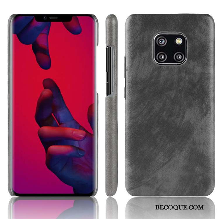 Huawei Mate 20 Pro Modèle Fleurie Coque De Téléphone Étui Protection Gris