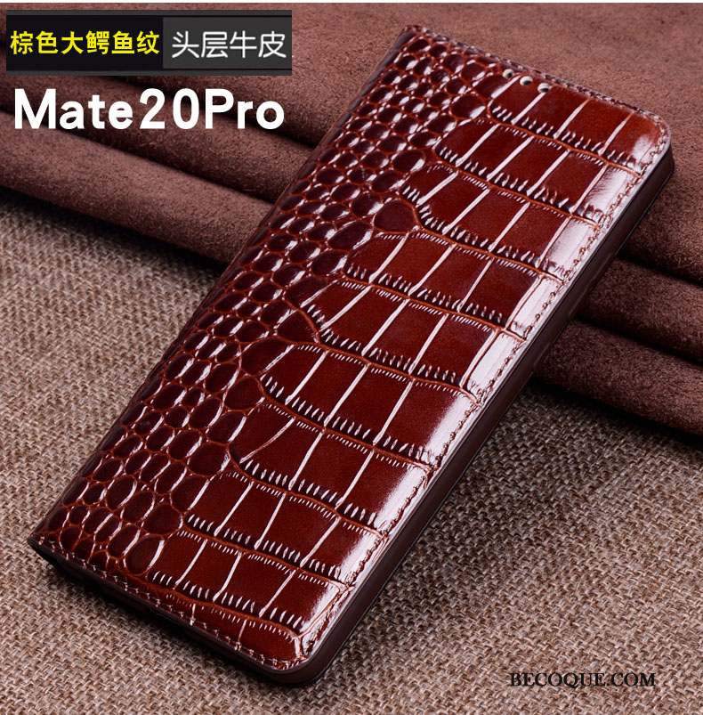 Huawei Mate 20 Pro Protection Téléphone Portable Étui Étui En Cuir Coque