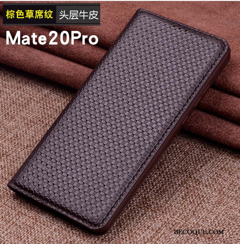 Huawei Mate 20 Pro Protection Téléphone Portable Étui Étui En Cuir Coque