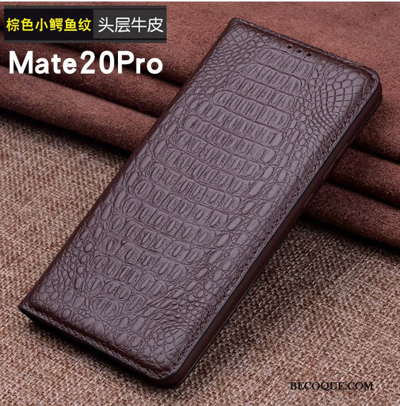 Huawei Mate 20 Pro Protection Téléphone Portable Étui Étui En Cuir Coque